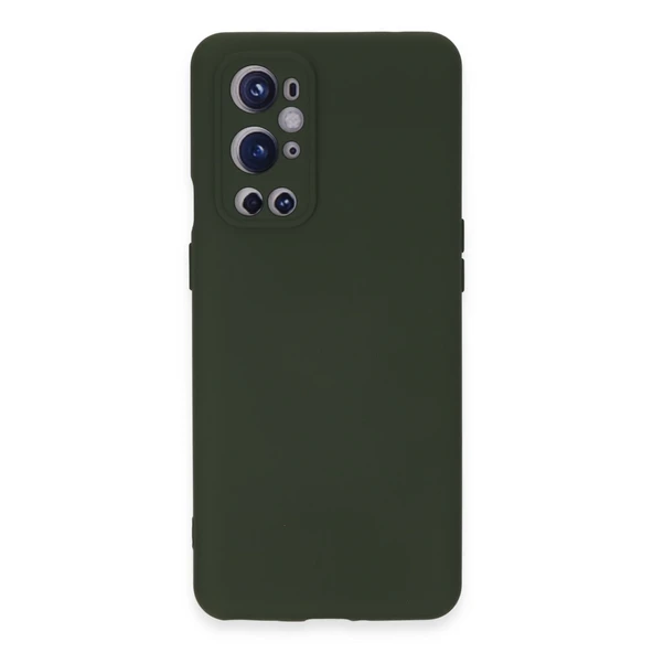 One Plus 9 Pro Uyumlu Kılıf Nano İçi Kadife Silikon - Koyu Yeşil ürün görseli 1