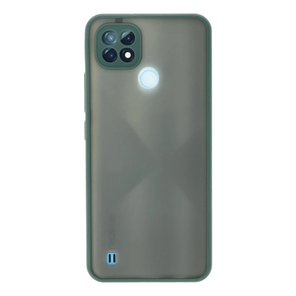 Realme C21 Uyumlu Kılıf Montreal Silikon Kapak - Yeşil ürün görseli 1