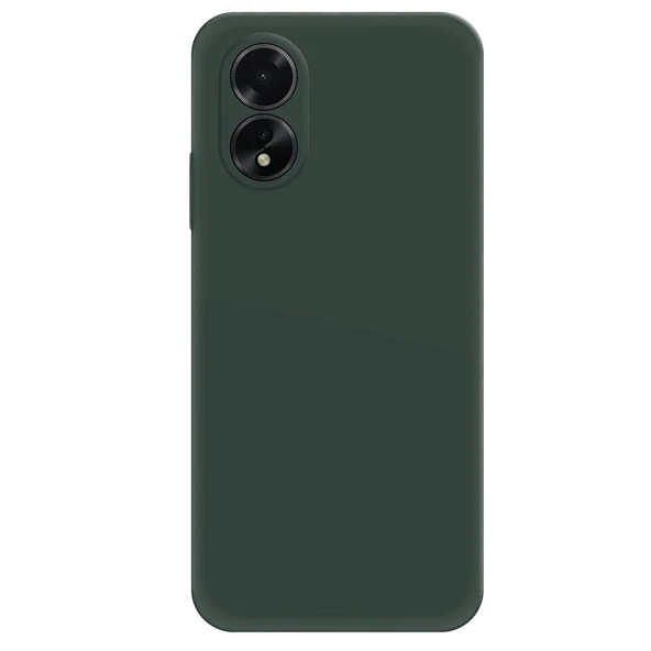 Oppo A38 Uyumlu Kılıf First Silikon - Koyu Yeşil ürün görseli 1