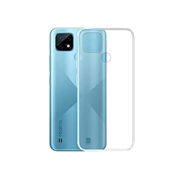 Realme C21 Uyumlu Kılıf Lüx Şeffaf Silikon ürün görseli 1