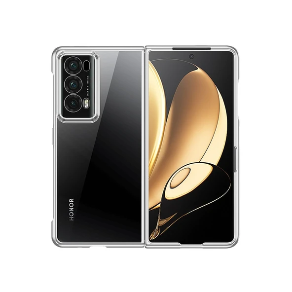 Huawei Honor Magic V2 Uyumlu Kılıf Jasper Kapak - Gümüş ürün görseli 1