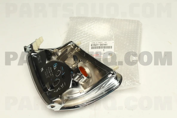 Toyota Hilux 1998-2000 Ön Sinyal Nikelajlı Sol (Oem No: 8152035141) ürün görseli 1