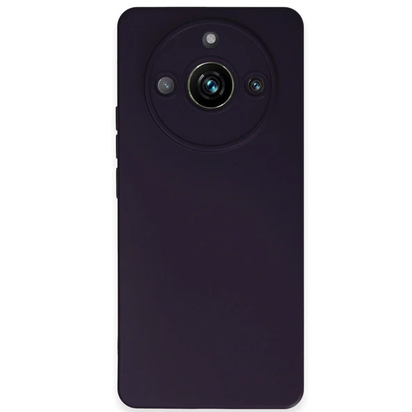 Realme 11 Pro Uyumlu Kılıf Nano İçi Kadife Silikon - Mor ürün görseli 1