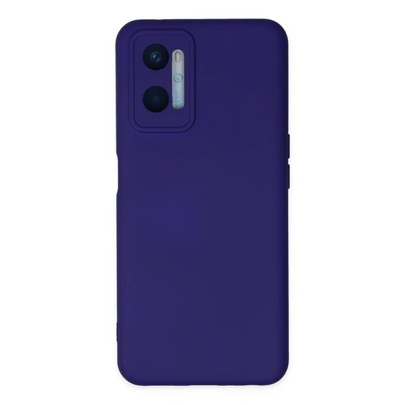 Oppo A96 Uyumlu Kılıf Nano İçi Kadife Silikon - Mor ürün görseli 1