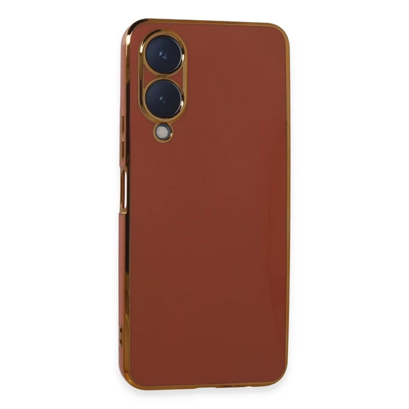 Vivo Y17s Uyumlu Kılıf Volet Silikon - Kırmızı ürün görseli 1