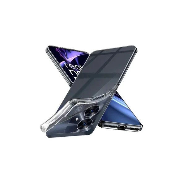 Realme Note 60 Uyumlu Kılıf Lüx Şeffaf Silikon ürün görseli 1