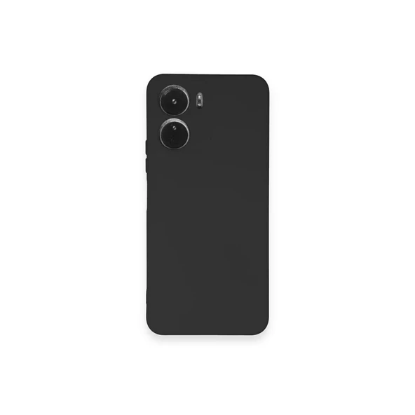 Vivo Y16 Uyumlu Kılıf Nano İçi Kadife Silikon - Siyah ürün görseli 1
