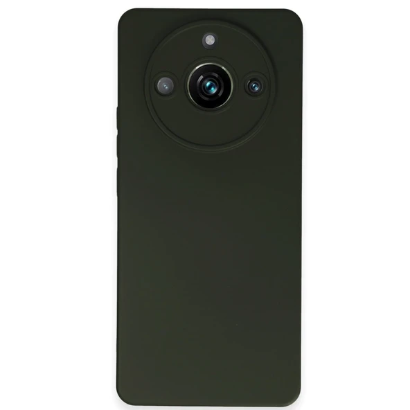 Realme 11 Pro Uyumlu Kılıf Nano İçi Kadife Silikon - Koyu Yeşil ürün görseli 1