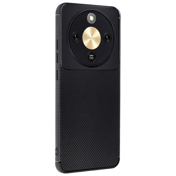 Huawei Honor Magic 8 Lite Uyumlu Auto Focus Karbon Kapak - Siyah ürün görseli 1