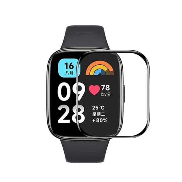 Xiaomi Redmi Watch 3 Active Uyumlu Polymer Nano Ekran Koruyucu - Şeffaf ürün görseli 1