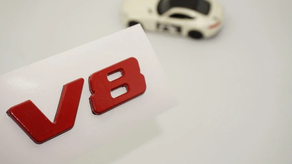DK Tuning Arazi Off Road V8 Bagaj Kırmızı Logo Amblem ürün görseli 1