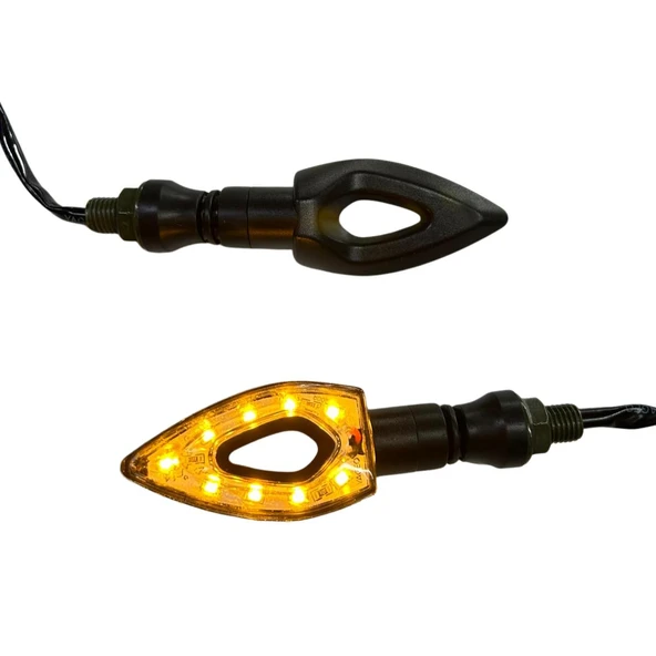LED SİNYAL ÜÇGEN SİNYAL BOŞLUKLU MODEL SARI TK - Resim 3