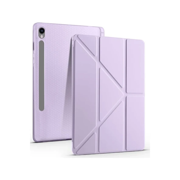 Samsung Galaxy Tab S10 Fe Plus 13.1 Uyumlu Kalemlikli Mars Tablet Kılıfı - Lila ürün görseli 1
