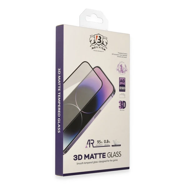 iPhone 11 Uyumlu Bilvis 3d Mat Cam Ekran Koruyucu ürün görseli 1