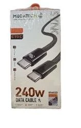 Megatech MT-240T Hasır Type-C To Type-c Data Kablosu - Resim 3