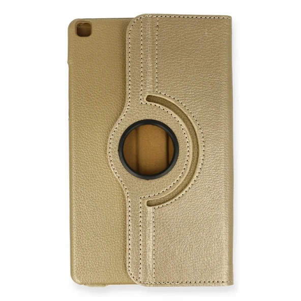 Samsung Galaxy Tab A9 Plus Uyumlu Kılıf 360 Tablet Deri Kılıf - Gold ürün görseli 1