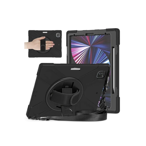 iPad Pro 12.9 (2020) Uyumlu Kılıf Amazing Tablet Kapak - Siyah ürün görseli 1