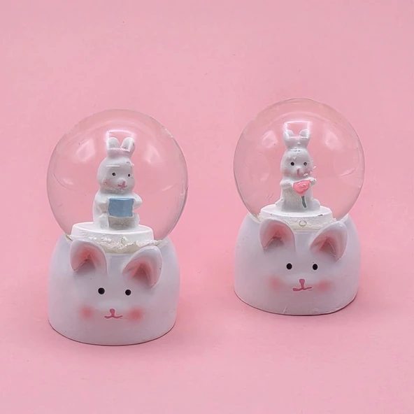 Mini Boy Tavşan Tasarımlı Kar Küresi ürün görseli 1