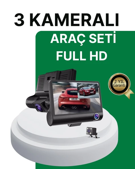 Gece Görüşü Destekli, 1080P Full HD Çözünürlüklü Araç İçi Kamera ürün görseli 1