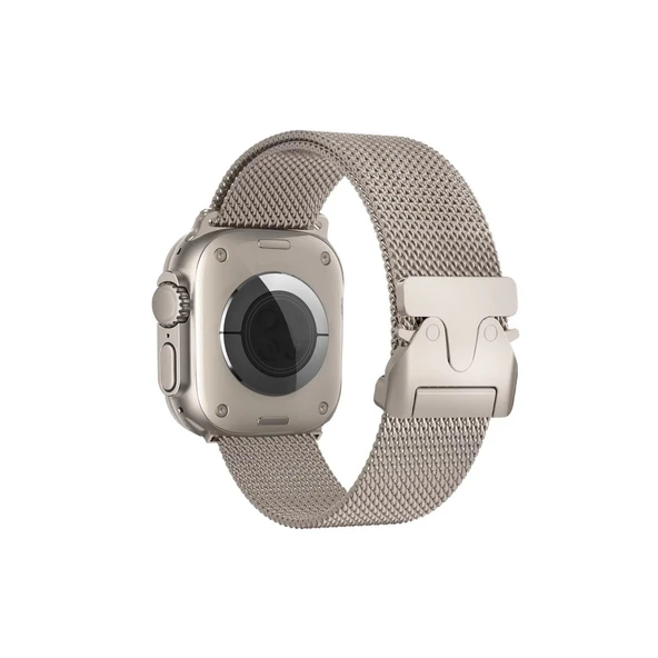 Apple Watch 42mm Uyumlu Milano Metal Kordon (saat Değildir) - Titan Gri ürün görseli 1