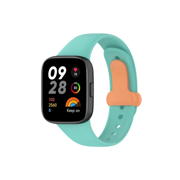 Xiaomi Redmi Watch 3 Uyumlu Origin Silikon Kordon (saat Değildir) - Turkuaz ürün görseli 1