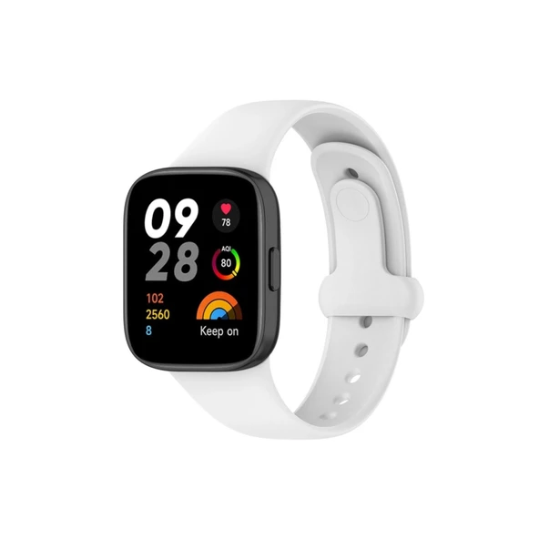 Xiaomi Redmi Watch 3 Uyumlu Origin Silikon Kordon (saat Değildir) - Beyaz ürün görseli 1