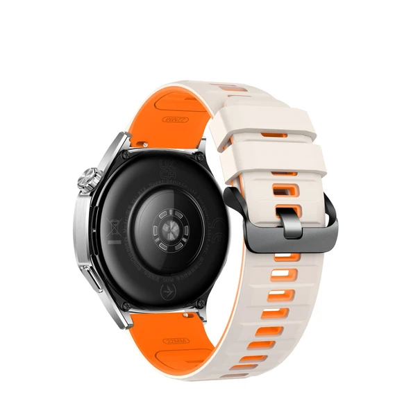Apple Watch Ultra 49mm Uyumlu Minoc Kordon (saat Değildir) - Beyaz-turuncu ürün görseli 1