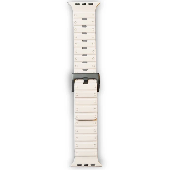 Apple Watch 42mm Uyumlu Magnus Mıknatıslı Silikon Kordon (saat Değildir) - Yıldız Işığı ürün görseli 1