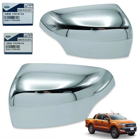 Ford Ranger Dış Ayna Kapağı Nikelaj Sol 2012- (Oem No: Ab3917K747Da) ürün görseli 1