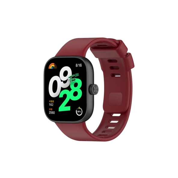 Xiaomi Redmi Watch 4 Uyumlu Klasik Kordon (saat Değildir) - Bordo ürün görseli 1