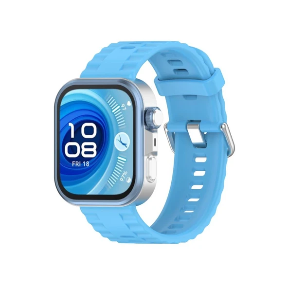 Huawei Watch Fit 3 Uyumlu Klasik Kordon (saat Değildir) - Turkuaz ürün görseli 1