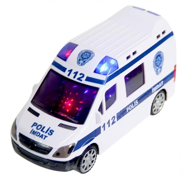 112 Polis İmdat 3D Işıklı Sesli Polis Aracı - Resim 2