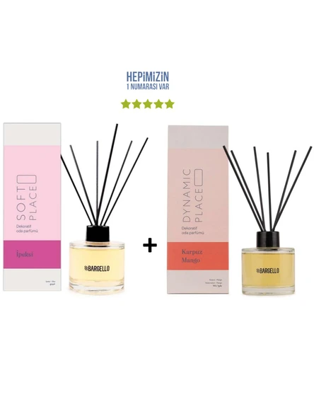 İpeksi Soft Place + Karpuz Mango Dynamic Place Dekoratif Ortam Kokusu 120 ml - Bambu Çubuklu ürün görseli 1