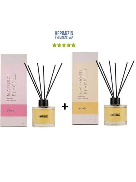 Çiçeksi Natural Place + Vanilya Cheerful Place Dekoratif Ortam Kokusu 120 ml - Bambu Çubuklu ürün görseli 1