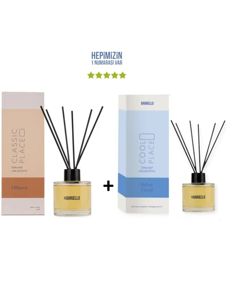 Odunsu Classic Place + Bahar Çiçeği Cool Place Dekoratif Ortam Kokusu 120 ml - Bambu Çubuklu ürün görseli 1