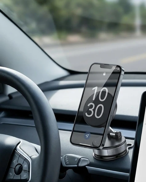 Güçlü Mıknatıslı Araç Telefon Tutucu 360 Derece Döner Stand ürün görseli 1