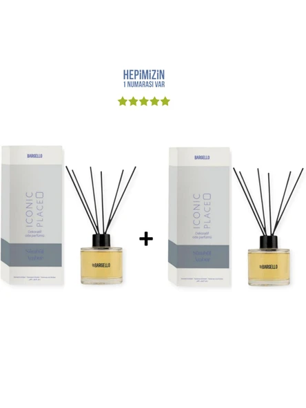 2x Sümbül Amber Dekoratif Ortam Kokusu 120 ml İconic Place - Bambu Çubuklu ürün görseli 1