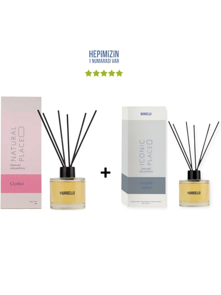 Çiçeksi Natural Place + Sümbül Amber Iconic Place Dekoratif Ortam Kokusu 120 ml - Bambu Çubuklu ürün görseli 1
