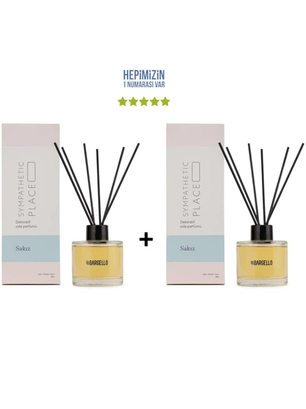 2x Sakız Dekoratif Ortam Kokusu 120 ml Sympathetic Place - Bambu Çubuklu ürün görseli 1