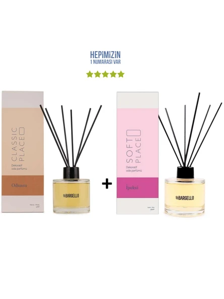 Odunsu Classic Place + İpeksi Soft Place Dekoratif Ortam Kokusu 120 ml - Bambu Çubuklu ürün görseli 1
