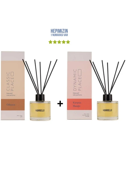 Odunsu Classic Place + Karpuz Mango Dynamic Place Dekoratif Ortam Kokusu 120 ml - Bambu Çubuklu ürün görseli 1