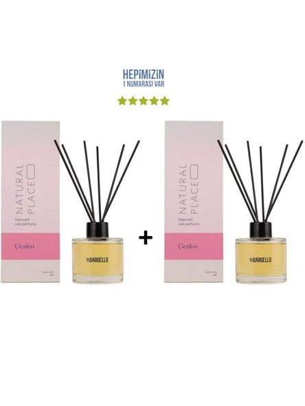 2x Çiçeksi Dekoratif Ortam Kokusu 120 ml Natural Place - Bambu Çubuklu ürün görseli 1