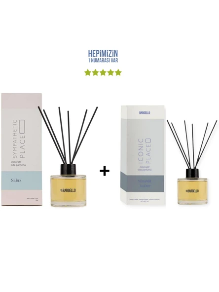 Sakız Sympathetic Place + Sümbül Amber Iconic Place Dekoratif Ortam Kokusu 120 ml - Bambu Çubuklu ürün görseli 1