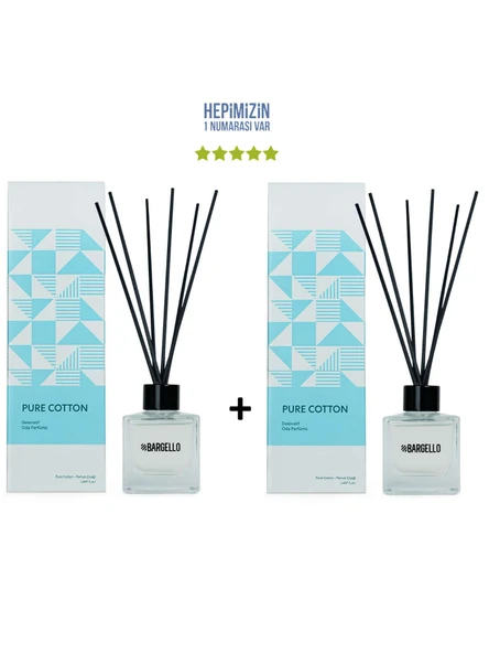 2x Pure Cotton Dekoratif Ortam Kokusu 50 ml - Bambu Çubuklu ürün görseli 1