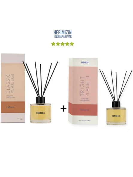 Odunsu Classic Place + Baharat Bright Place Dekoratif Ortam Kokusu 120 ml - Bambu Çubuklu ürün görseli 1