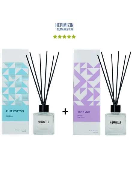 Pure Cotton + Very Lila Dekoratif Ortam Kokusu 50 ml - Bambu Çubuklu ürün görseli 1
