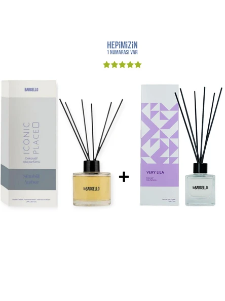 Sümbül Amber Iconic Place 120 ml + Very Lila 50 ml & Dekoratif Ortam Kokusu - Bambu Çubuklu ürün görseli 1
