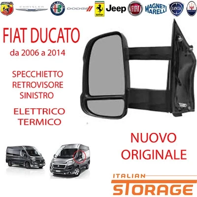 Fiat Ducato 2007-2013 Dış Ayna Elektrikli Isıtmalı Sinyalli Uzun Kol Sol (Oem No: 735517075) ürün görseli 1