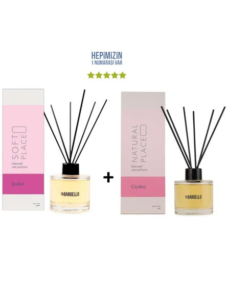 İpeksi Soft Place + Çiçeksi Natural Place Dekoratif Ortam Kokusu 120 ml - Bambu Çubuklu ürün görseli 1