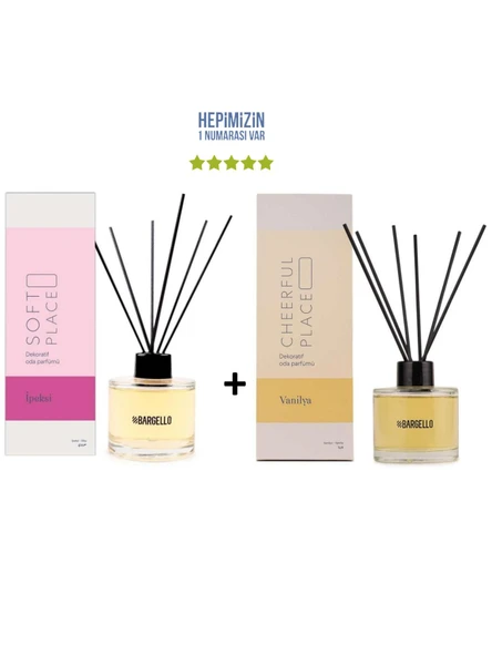 İpeksi Soft Place + Vanilya Cheerful Place Dekoratif Ortam Kokusu 120 ml - Bambu Çubuklu ürün görseli 1